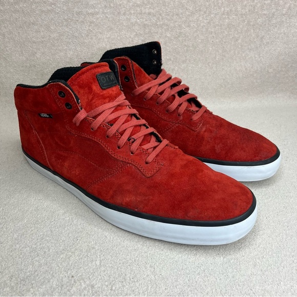 Vans OTW Suede Piercy Hi Tops Sneakers Shoes-Red-Mens 13-Skater-Streetwear-Skate - Picture 1 of 15